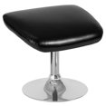 thumbnail image 1 of Egg Series Black Leather Ottoman, 1 of 4