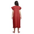 thumbnail image 4 of Moomaya Womens Lace Border Sleepwear For Ladies Button Placket Nightdress, 4 of 5