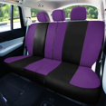 thumbnail image 2 of FH Group Light & Breezy Flat Cloth Car Seat Cover Set For Car Truck SUV Van Purple - Rear, 2 of 5