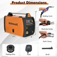 thumbnail image 3 of IRONMAX 110/220V Stick Welder 160 Amp Digital Inverter IGBT Welding Machine LCD Display, 3 of 10