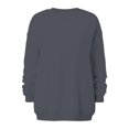 thumbnail image 4 of Nouveaux Hauts pour Femmes 2023 Mode Manches Longues Col Rond Chandail en Molleton Ample Blouse Unie Coupe Décontractée Chandail en Molleton Oversize pour Femmes, 4 of 6