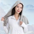 thumbnail image 3 of Cooling Hoodie Towel Extra Soft Sweat Absorption UV Protection Cooling Neck Wrap Sports Workout Towel, 3 of 7