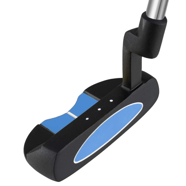 Ultimate 30 Inch Junior Mallet Putter for Kids with Stainless Steel Shaft and Headcover Blue