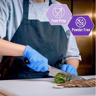Daily Essen [Marque Canadienne] Gants Jetables en Nitrile 5 Mil Résistance Supplémentaire Sans Latex, Sans Poudre, Bouts des Doigts Texturés, Qualité Industrielle