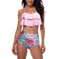 thumbnail image 2 of Girls Swimsuit High Waisted Two Pieces Bikini Set Swimwear Bathing Suits, 2 of 7