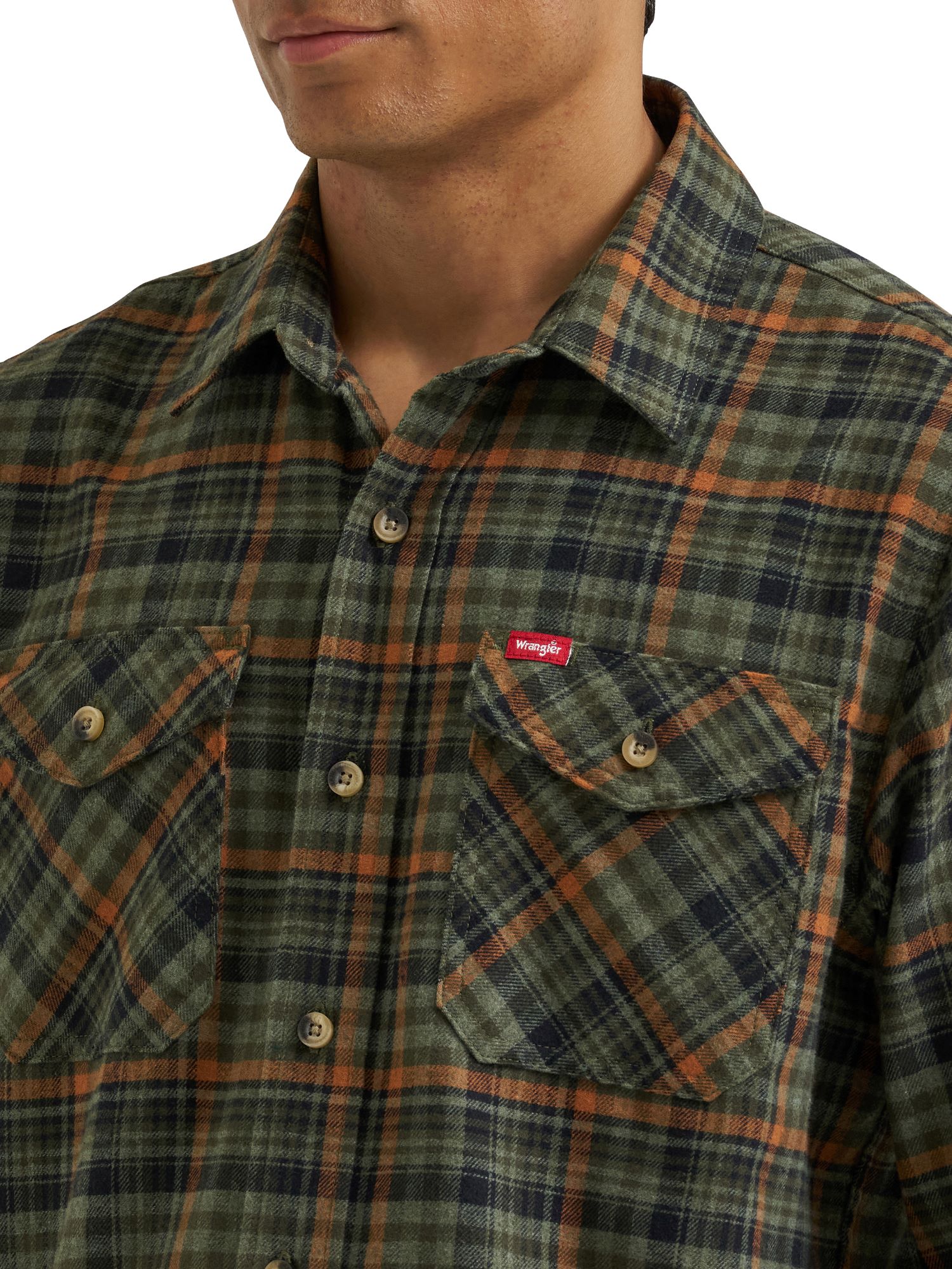 Chemise à manches longues à carreaux pour hommes Wrangler®