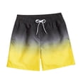 thumbnail image 1 of Gradient Swimming Trunks Mens Adult Boxer Shorts Swimming Casual Beach Pants, 1 of 9