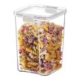 thumbnail image 1 of ZZkhGO Airtight Food Storage Containers, Transparent Plastic Dry Food Storage Jars, Stackable Kitchen Storage Containers for Flour Grains Snacks Candy, 1 of 4