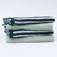 thumbnail image 4 of Mainstays 4-Pack Hand Towels, Teal Stripe, 4 of 7