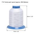 thumbnail image 3 of Unique Bargains Fil de Polyester Blanc Collé, Extra Résistant 710 Yards 420D/0.45mm, 3 of 4