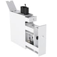 thumbnail image 1 of HOMCOM Bathroom Storage Cabinet, Narrow Toilet Paper Cabinet with Drawers, 1 of 10
