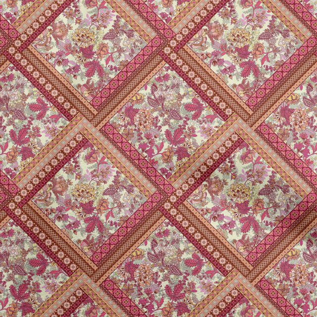 oneOone Velours Rouge Tissu Floral Matière de Robe Tissu Imprimé Tissu au Mètre 58 Pouces de Large