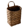 thumbnail image 1 of Food Storage Organizer for Kitchen Wall Hanging Woodchip Wicker Wall Mounted Fruit Vegetable Holder Rattan Farmhouse Style, 1 of 9