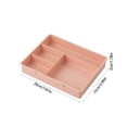 thumbnail image 3 of YIMWNYI Multi-compartment Desk Organizer Stackable Office Storage Box Thickened Plastic Desktop Tidier For Home Office Organization (Pink, White, Blue), 3 of 6