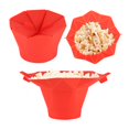 thumbnail image 2 of Fugacal Popcorn Machine,Popcorn Bowl,Folding Microwave Oven Popcorn Bowl DIY Silicone Popcorn Maker Machine Home Kitchen Tool Red, 2 of 8