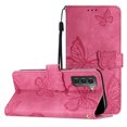 thumbnail image 1 of Compatible avec Samsung Galaxy S21 5G Étui Papillon en Relief avec Portefeuille et Support, 1 of 5