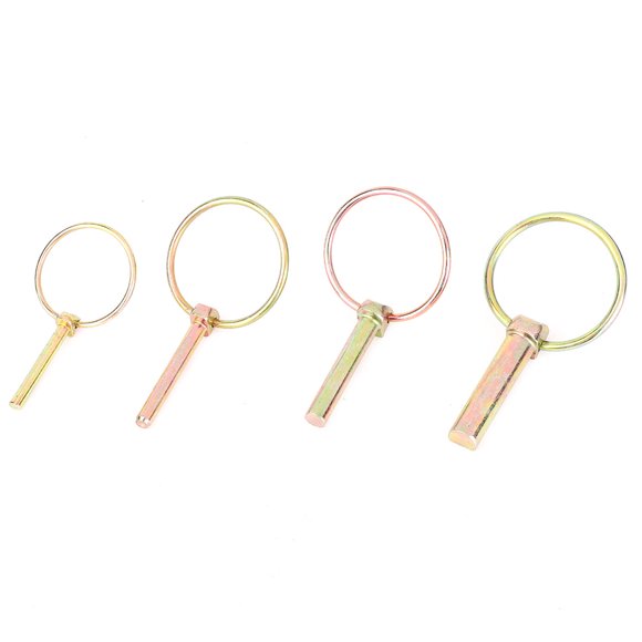 Tractor Lynch Pin, Prevent Rust Plastic Box Yellow Zinc Plated 65Mn Spring Steel Lynch Pin For Mechanical Industry