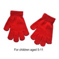 thumbnail image 4 of 1 Pair Kids Gloves Exquisite Keeping-warm for Handwriting Practical Children Gloves Practical Simple Clothes Accessory with Solid Color for Winter Wear Red, 4 of 6