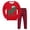 Red, variant on LUOGENLI Little Boys Girls Christmas Pajamas Toddler Holiday Clothes Long Sleeve 2 Pcs Sleepwear Sets Maxi Outfits for Boys 2025 Vacation Red 9-10 Years