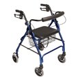 thumbnail image 3 of Graham Field Lumex Walkabout Lite Rollator avec Siège et Roues de 6 Pouces, Bleu Royal, 3 of 9