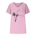 thumbnail image 3 of Birdeem T-Shirts à Col en V pour Femmes Mode Confortable Blouses Féminines Hauts, 3 of 6