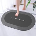 thumbnail image 4 of RYRDWP Diatomaceous Bath Rug Super Absorbent Quick Dry Rubber Backing Non Slip Washable Bathroom Floor Mats Shower Rug For In Front Of Bathtub Shower Room 16x24, 4 of 9