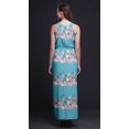 thumbnail image 3 of Bimba Floral Ladies Crew Neck Waist String Print Maxi Dress with Side Slits Summer Wear-XX-Large, 3 of 6