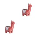 thumbnail image 2 of Wweixi 1/2/3 Animal Shape Pots Durable Materials For In Garden For Small Spaces Eco-friendly Alpaca red 2PCS, 2 of 6