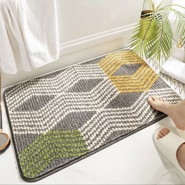 Birdeem Bath Mats for Bathroom,Bath Mats for Bathroom Non Slip,Bathroom Rugs Soft Absorbent Microfiber Bath Rugs Shaped Toilet Rug Non Slip Bath Carpet Mat for Bathroom,Bath Mats for Bathroom Non Slip