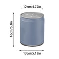 thumbnail image 2 of Compact Desktop Can with Lid Small Wastebasket for Home Kitchen Bathroom Countertop Mini Discreet, 2 of 5