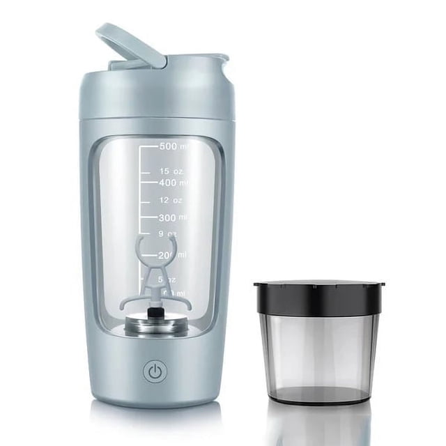 Dvkptbk Mixing Cup Protein Shaker Bottle Shaking Cup Fully Automatic Stirring Cup with Powder Box Home Essentials