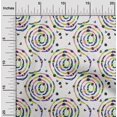 thumbnail image 2 of oneOone Tissu Jersey Viscose Multicolore Abstrait Cercle Matériel de Robe Tissu Imprimé Tissu au Mètre 60 Pouces de Large, 2 of 4