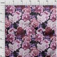 thumbnail image 3 of oneOone Polyester Spandex Maroon Fabric Floral Craft Projects Decor Fabric Printed By The Yard 56 Inch Wide-RK, 3 of 4