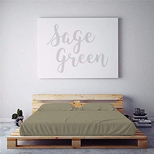 PeachSkinSheets Night Sweats: The Original 1500TC Soft King/Cali King Duvet Cover Set SAGE Green