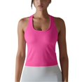 thumbnail image 1 of Timegard Yoga Tops for Women U Neck Sleeveless Racerback Stretch Workout Running Tank Top Solid Color, 1 of 8