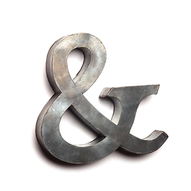 The Country House Collection Lettres en Fer-Blanc (&)