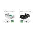 thumbnail image 3 of Langgg Circuit de Charge de Pile Adaptateur USB Intelligent Écran LCD Chargeurs 4 Accessoires d'Alimentation Haute Performance Multifonction AAA Utilisant Blanc, 3 of 7