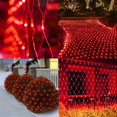 thumbnail image 2 of Estbridge Halloween/Christmas Net Lights Outdoor  6.6FT x 6.6FT 144 LED Fairy String Light with 8 Lighting Modes  Connectable Light for Garden Tree Bushes  Holiday Wedding Party Decoratio, 2 of 7