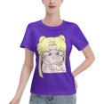 thumbnail image 1 of T-Shirt Basique à Manches Courtes pour Femmes Sailor Moon Édition Q Tsukiha, 1 of 6
