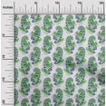 thumbnail image 2 of oneOone Rayon Green Fabric Paisleys Sewing Material Print Fabric By The Yard 56 Inch Wide, 2 of 5