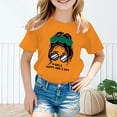 thumbnail image 2 of Hauts de Danse pour Enfants Filles T-Shirt Manches Longues Enfants Filles Mignon Graphique Imprimé Col Rond Manches Courtes Tee Été Décontracté T-Shirt Hauts, 2 of 5