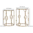thumbnail image 3 of HOMCOM Set of 2 Nesting Coffee Table, Side Tables W/ Tempered Glass Top, 3 of 10