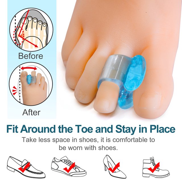 3 Pairs Soft Bunion Spacers Silicone Gel Toe Separator Thumb Corrector Foot Care Tool