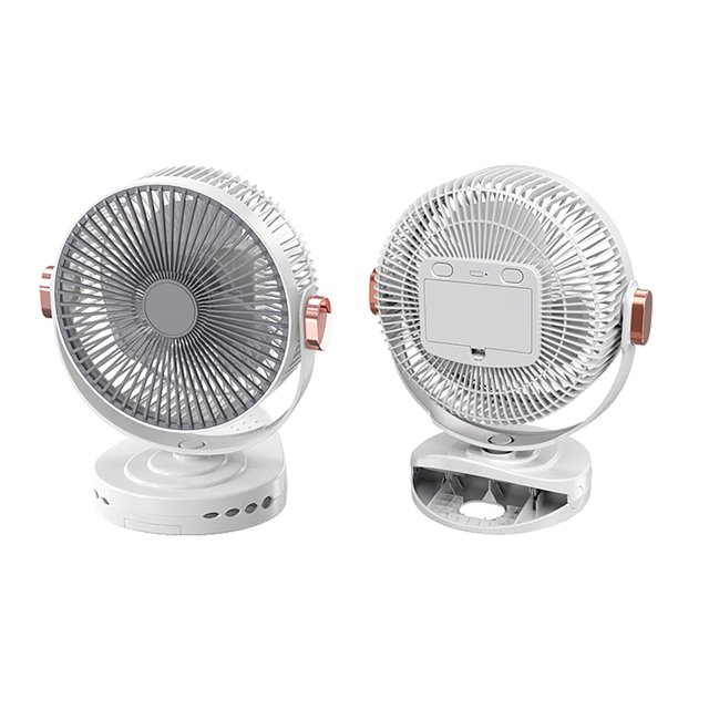 8-Inch Clip Desk Fan, USB Plug-in 5-Speed Fan, Child-Safe Blades for Office & Bedroom