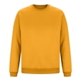 thumbnail image 3 of cfhntfmh Chandails Molletonnés pour Hommes Grande Taille Décontractés à Col Rond à Manches Longues Hauts Basiques Molleton Doux Chandails Molletonnés Unis, 3 of 6