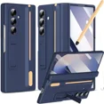 thumbnail image 1 of Case for Samsung Galaxy Z Fold 5 with S Pen Holder and Stylus & Invisible Kickstand, Full Body Hinge Built-in Screen Protector Fold5 Phone Cover for Samsung Z Fold 5 Case with S Pen Slot, 1 of 7