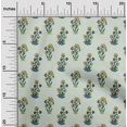 thumbnail image 3 of oneOone Rayon Mint Green Fabric Block Craft Projects Decor Fabric Printed By The Yard 56 Inch Wide, 3 of 6