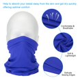 thumbnail image 4 of Uxcell Neck Gaiter, 4 Pack Breathable Cooling Face Cover Scarf for Cycling Running, Blue, 4 of 7