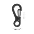 thumbnail image 3 of 20Pcs Mini Carabiner Quick Release Clip Mini Carabiner Clips Small Clips Charms Carabiners, 3 of 5