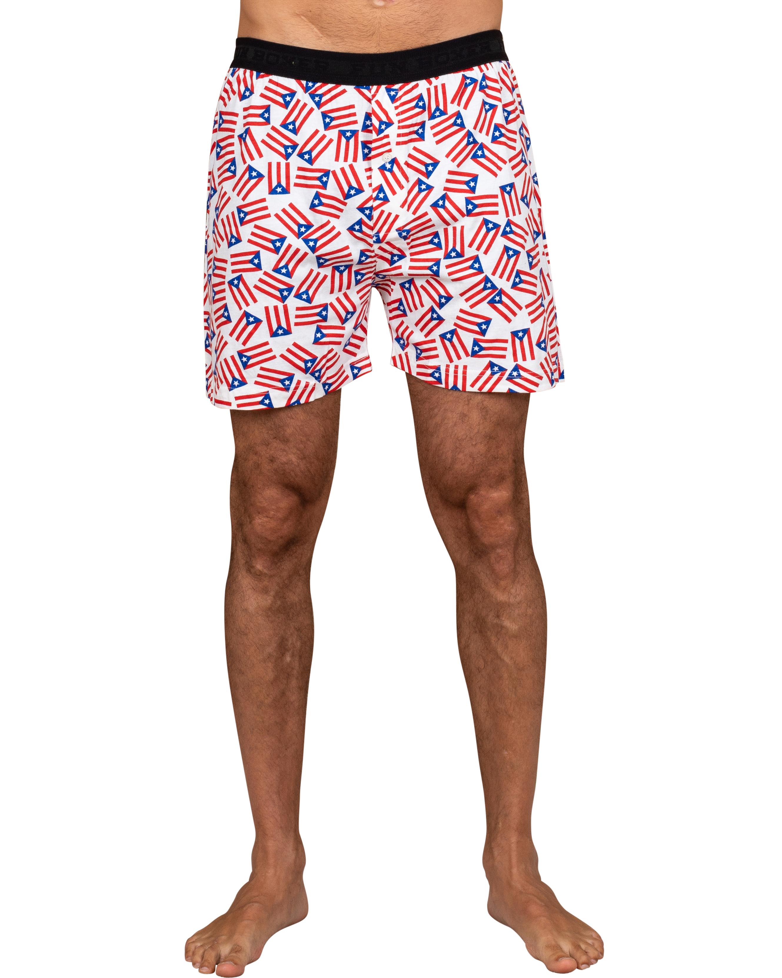 Men's' Underwear Fun Print Briefs Adult Boxer Shorts
